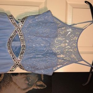 Blue prom dress from Dillard’s